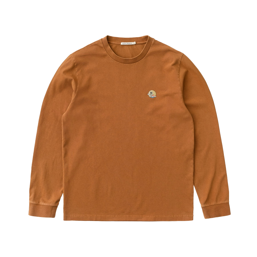 Nudie Jean Co. Rudi Sunset LS T-Shirt - Burnt Orange