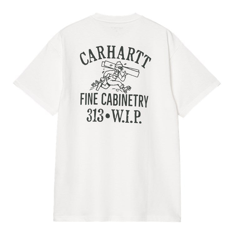Carhartt WIP S/S Cabinetry Tee - White Black
