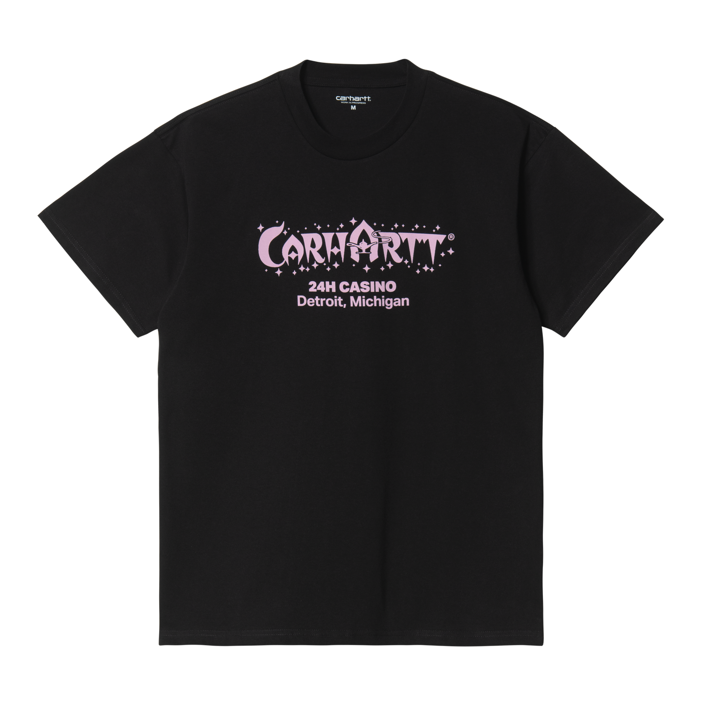 Carhartt WIP Casino T-Shirt - Black Light Pink