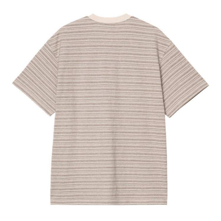 Carhartt WIP S/S Gellar Pocket T-Shirt - Stripe Wax