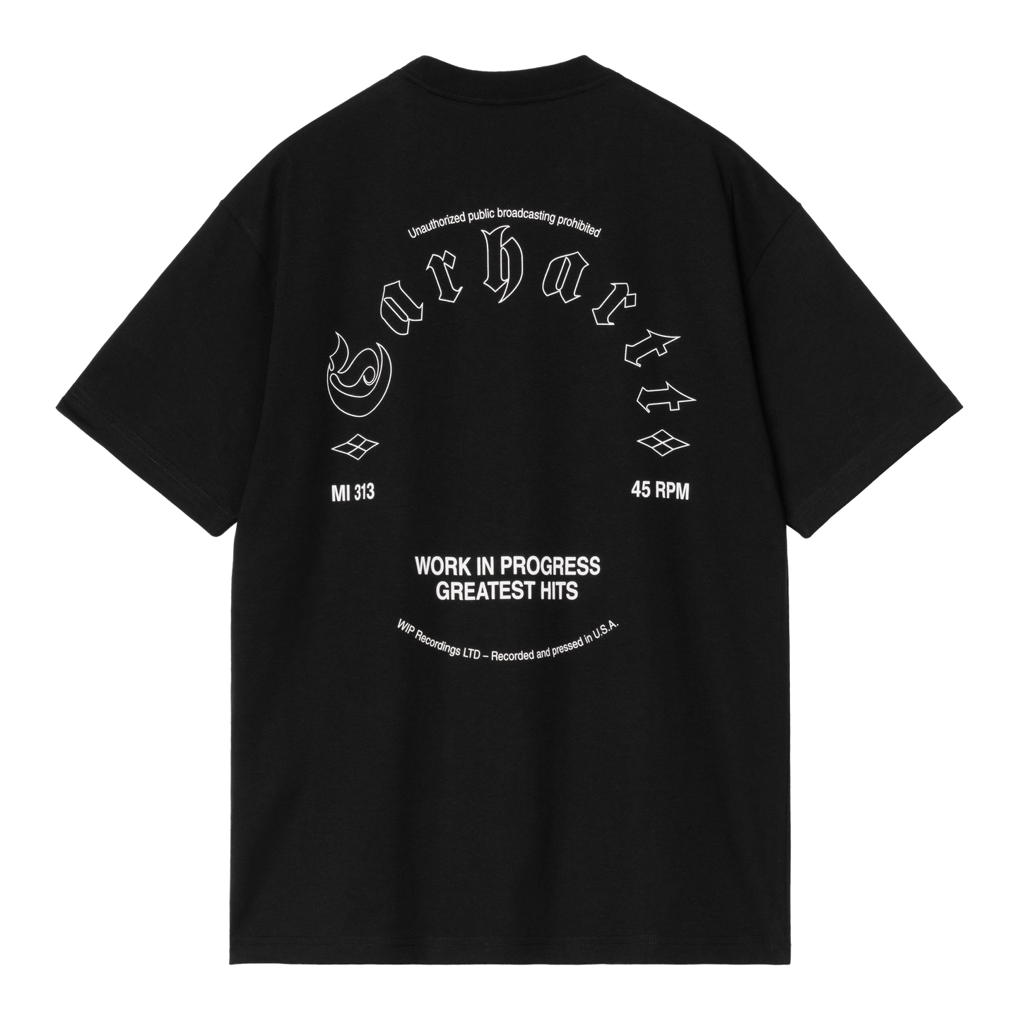 Carhartt WIP S/S Greatest Hits Tee - Black White
