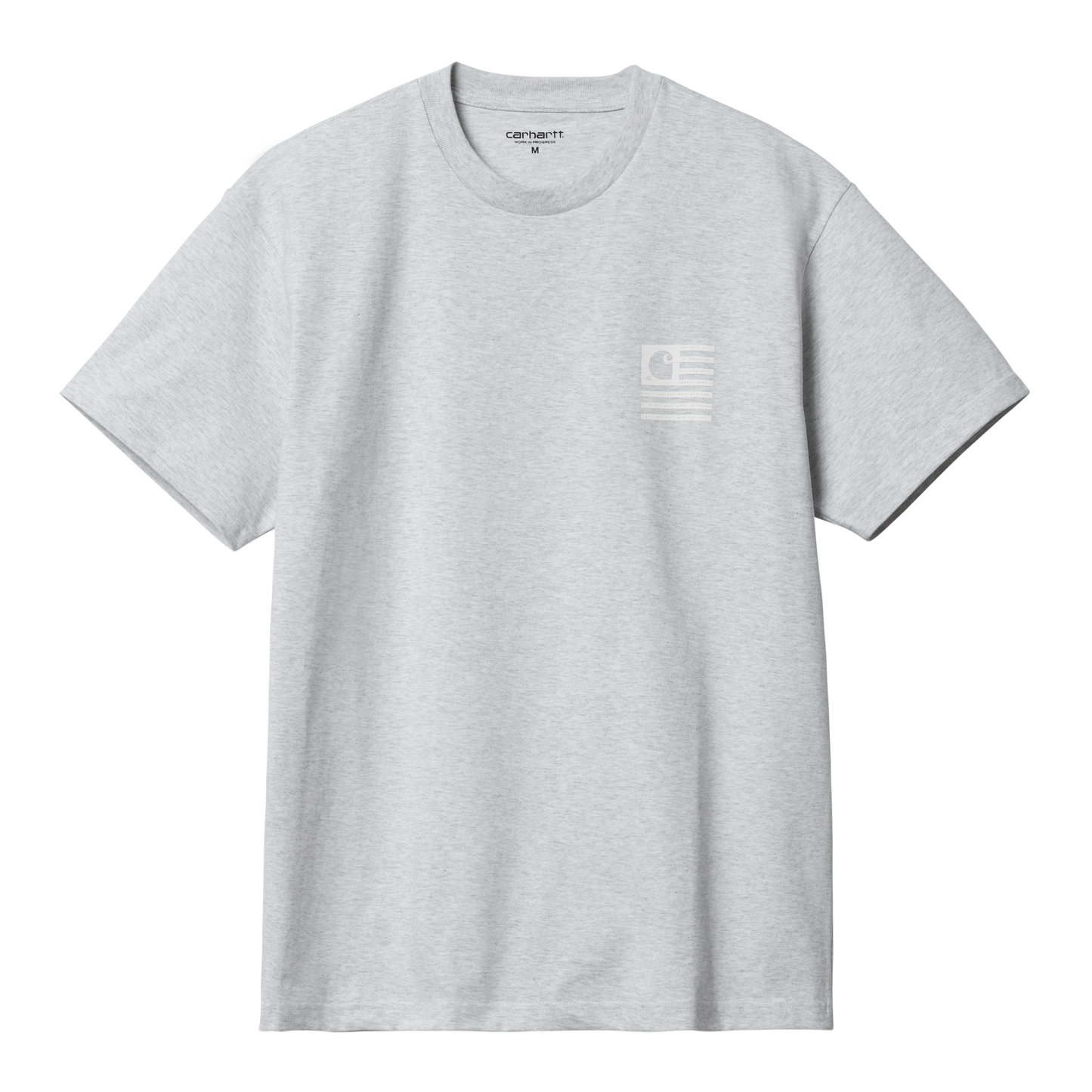 Carhartt WIP Label State Flag T-Shirt - Ash Heather