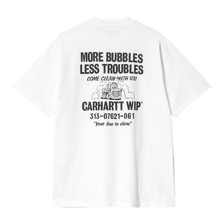 Carhartt WIP S/S Less Troubles Tee - White Black