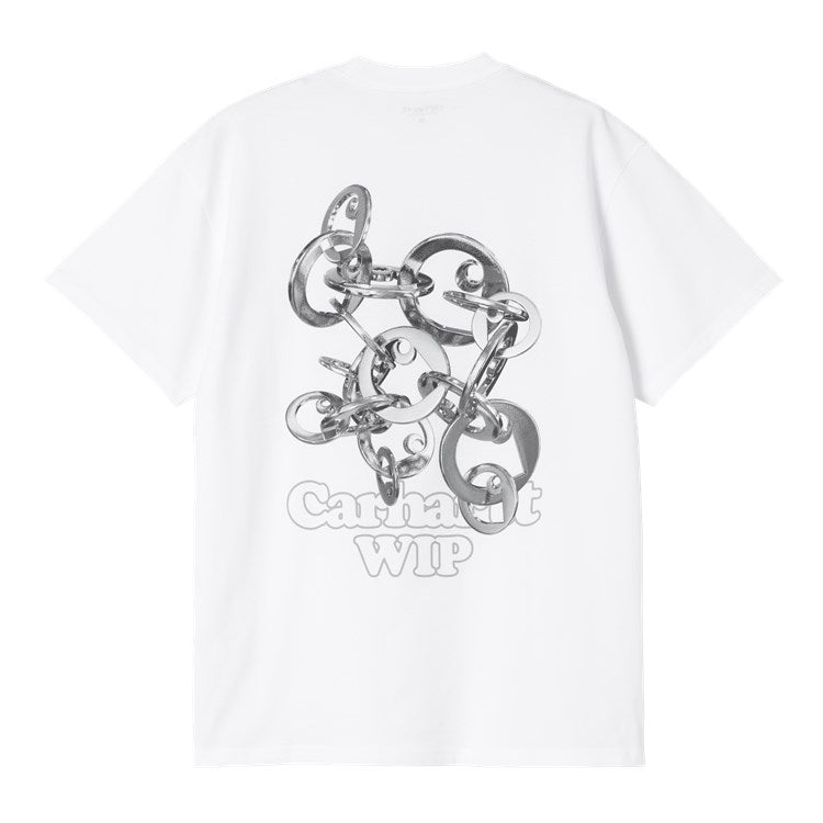 Carhartt WIP S/S Linked Charms T-Shirt - White Silver