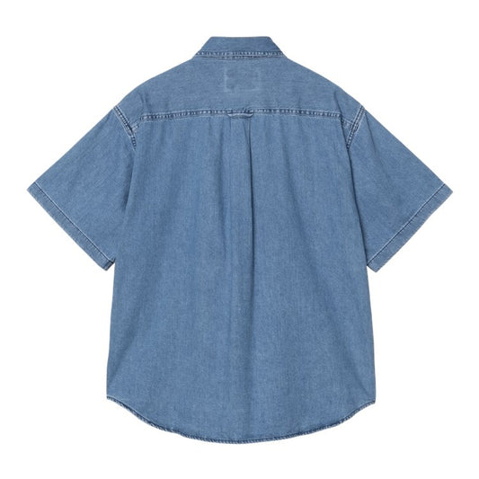 Carhartt WIP S/S Lucas Shirt - Blue Stone Washed