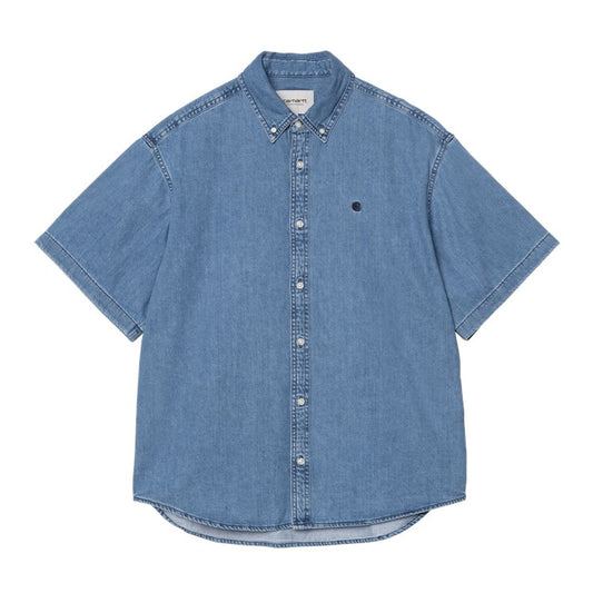 Carhartt WIP S/S Lucas Shirt - Blue Stone Washed