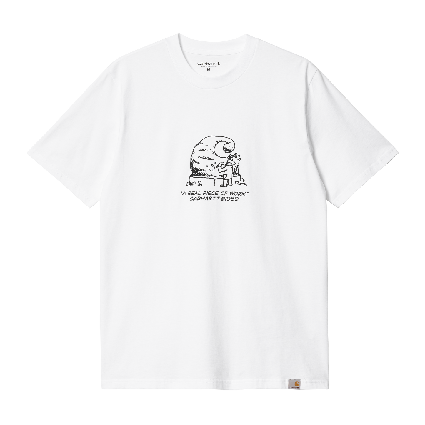 Carhartt WIP Piece Of Work T-Shirt - White Black