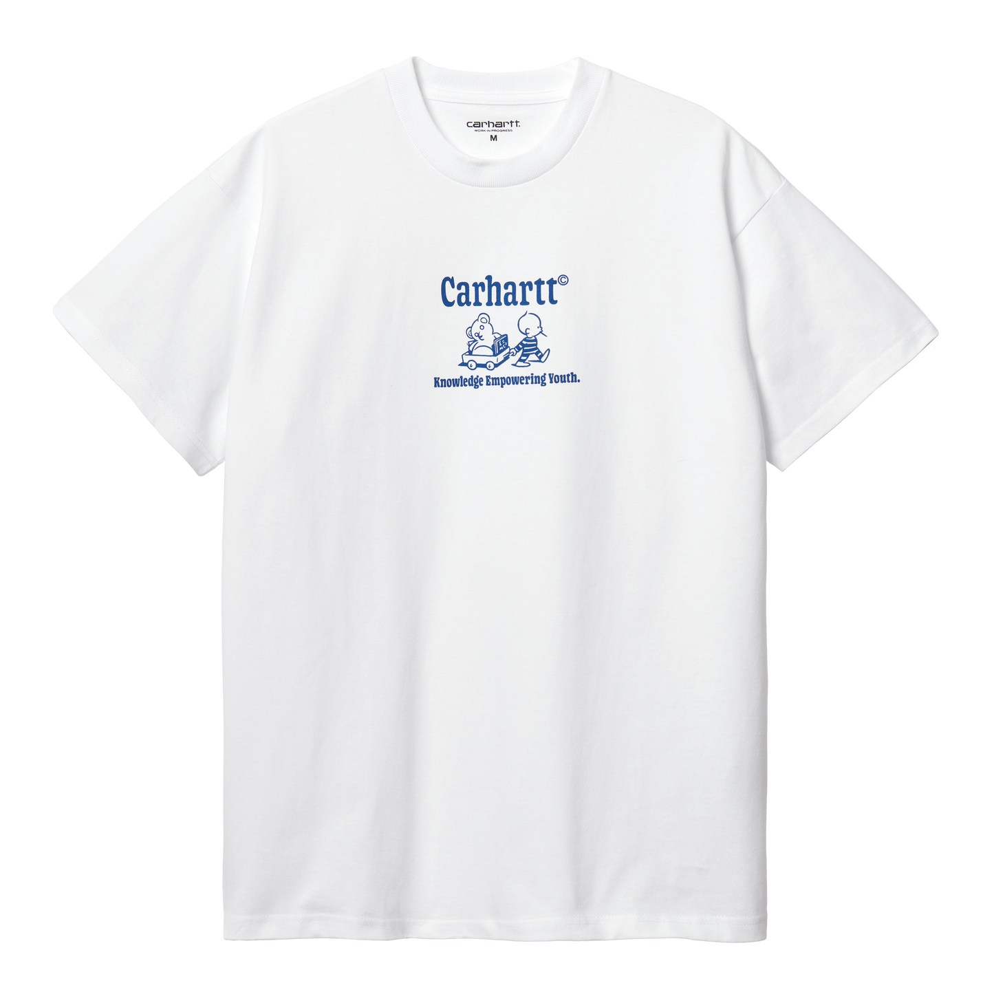 Carhartt WIP Schools Out T-Shirt - White Blue