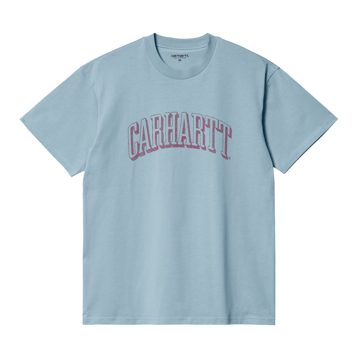 Carhartt WIP Scrawl Script T-Shirt - Misty Sky Corvina