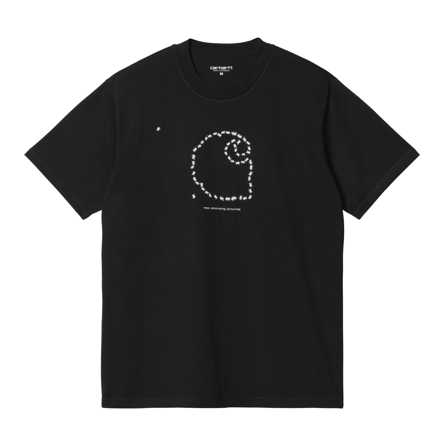 Carhartt WIP Stomping Grounds T-Shirt - Black White