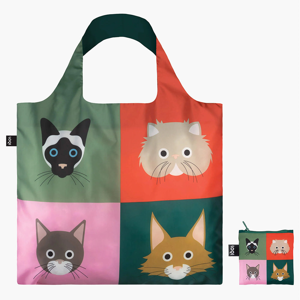 LOQI Cheetham Cats Bag - Multi