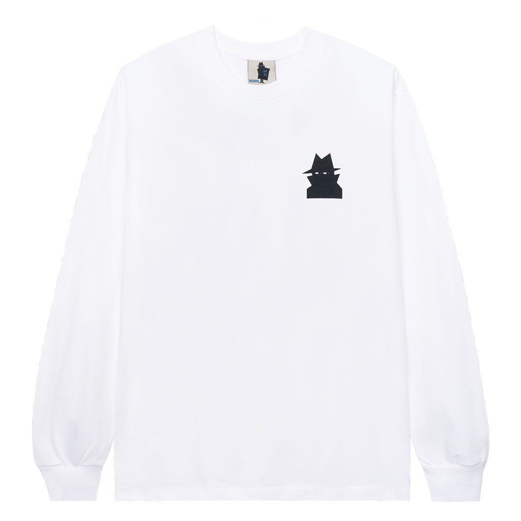 Real Bad Man Schroomergang LS T-Shirt - White