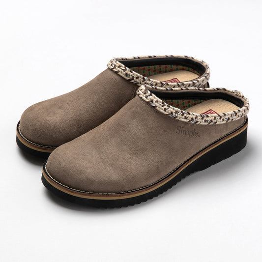 Simple Original Suede Clog - Taupe