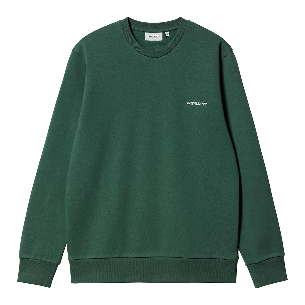 Carhartt WIP Script Embroidery Sweatshirt - Treehouse White