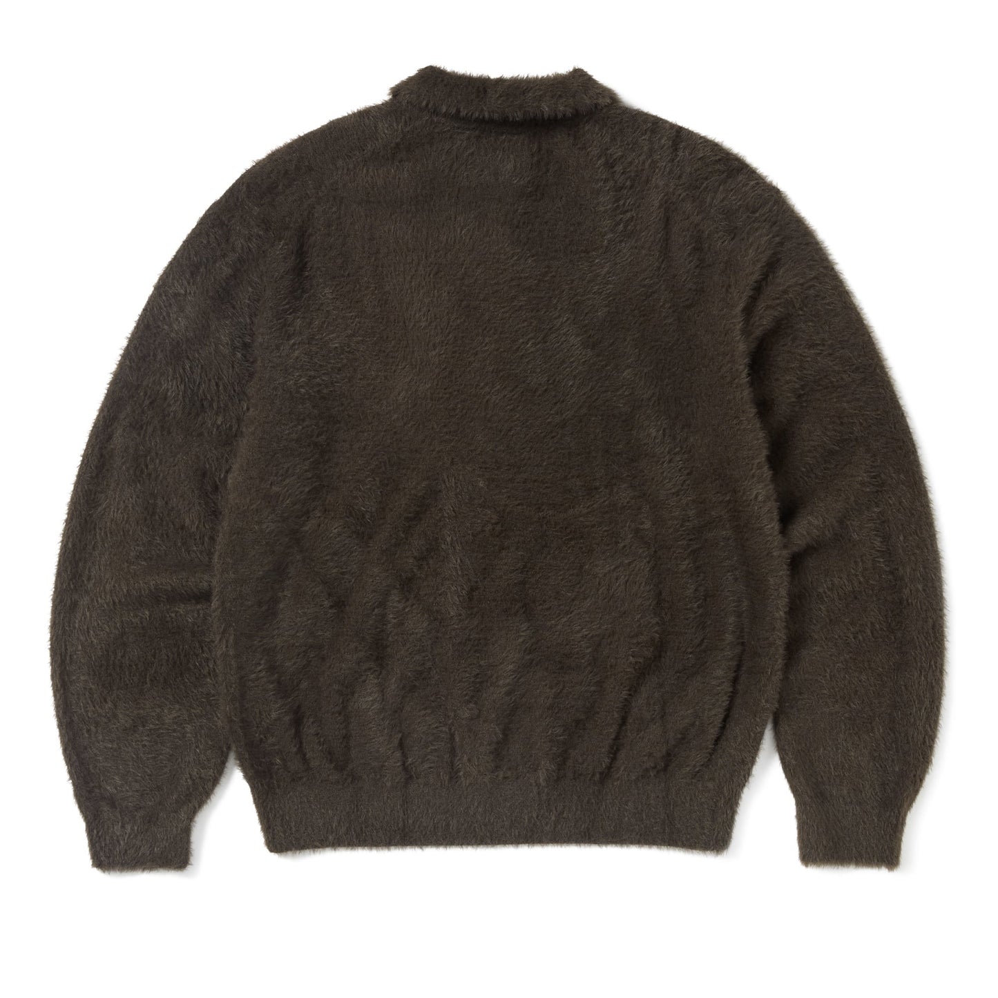 TINT SCT-Logo Shaggy Knit Polo - Brown