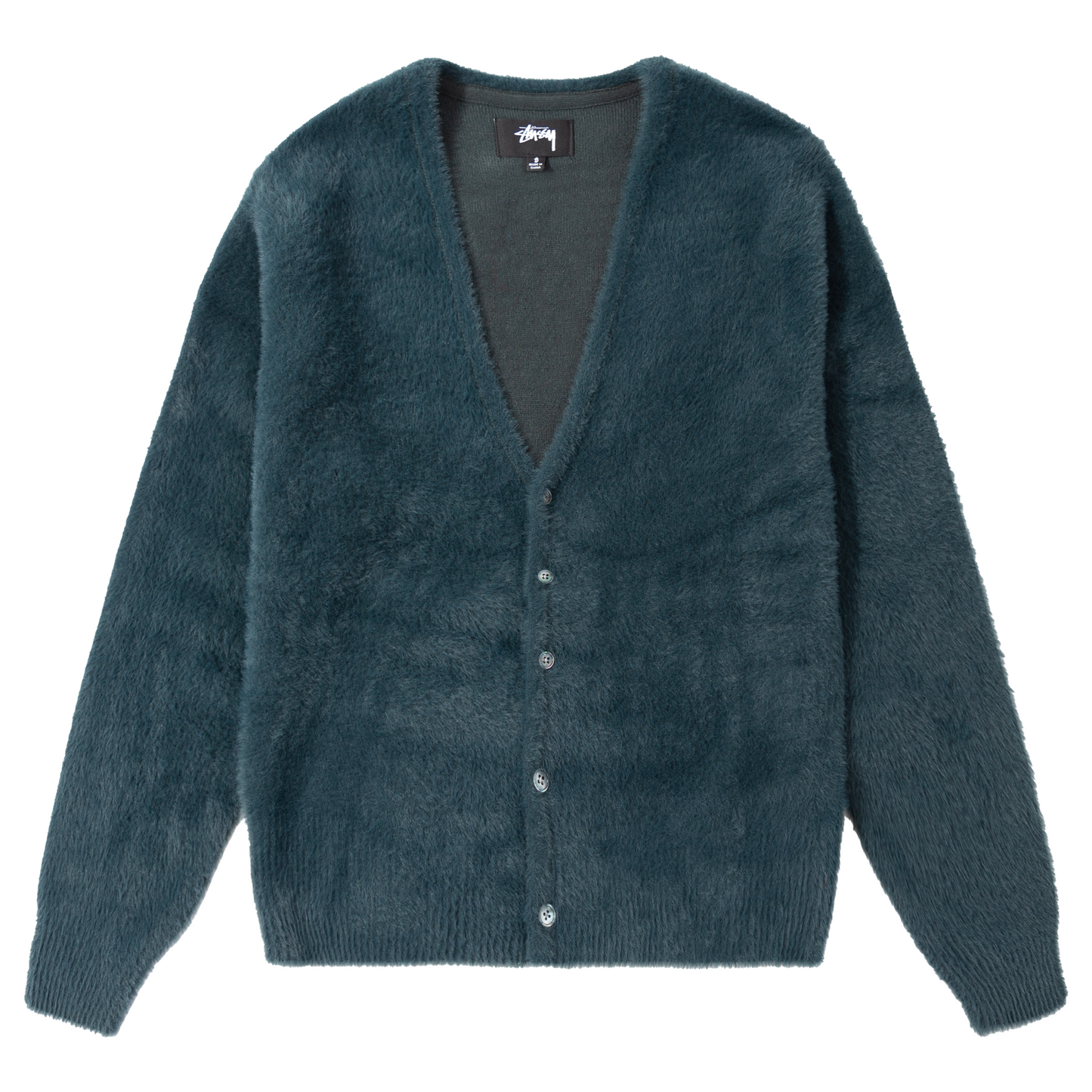 Stüssy Shaggy Cardigan - Dark Green