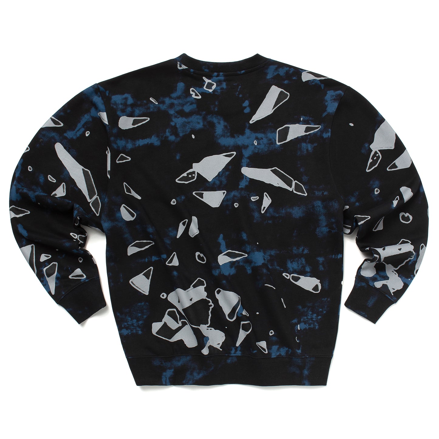 MARKET Shattered Backboard Tie Dye Crew Sweat - Black Blue