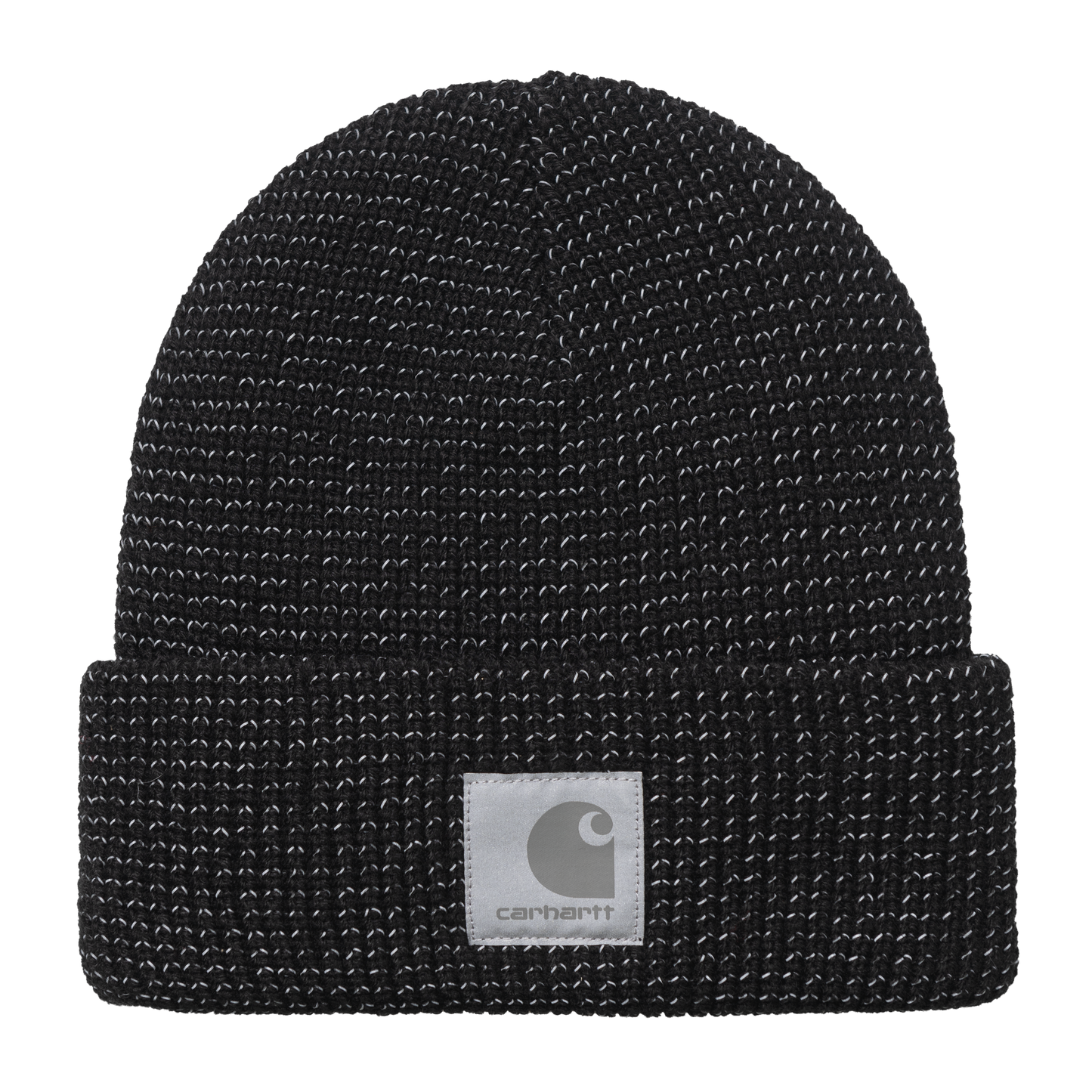 Carhartt WIP Shawn Beanie - Black Reflective Grey