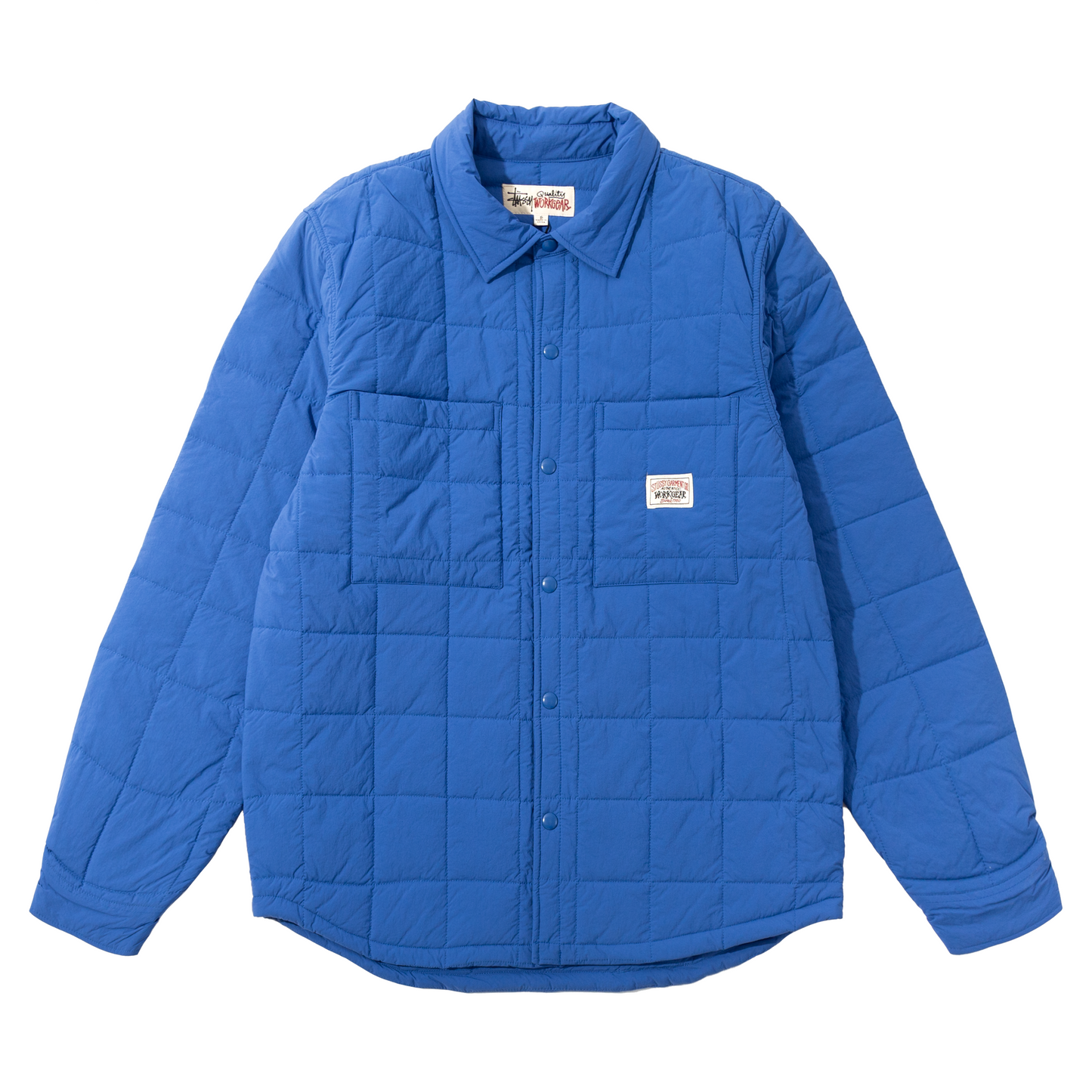 Stüssy Quilted Fatigue Shirt - Blue