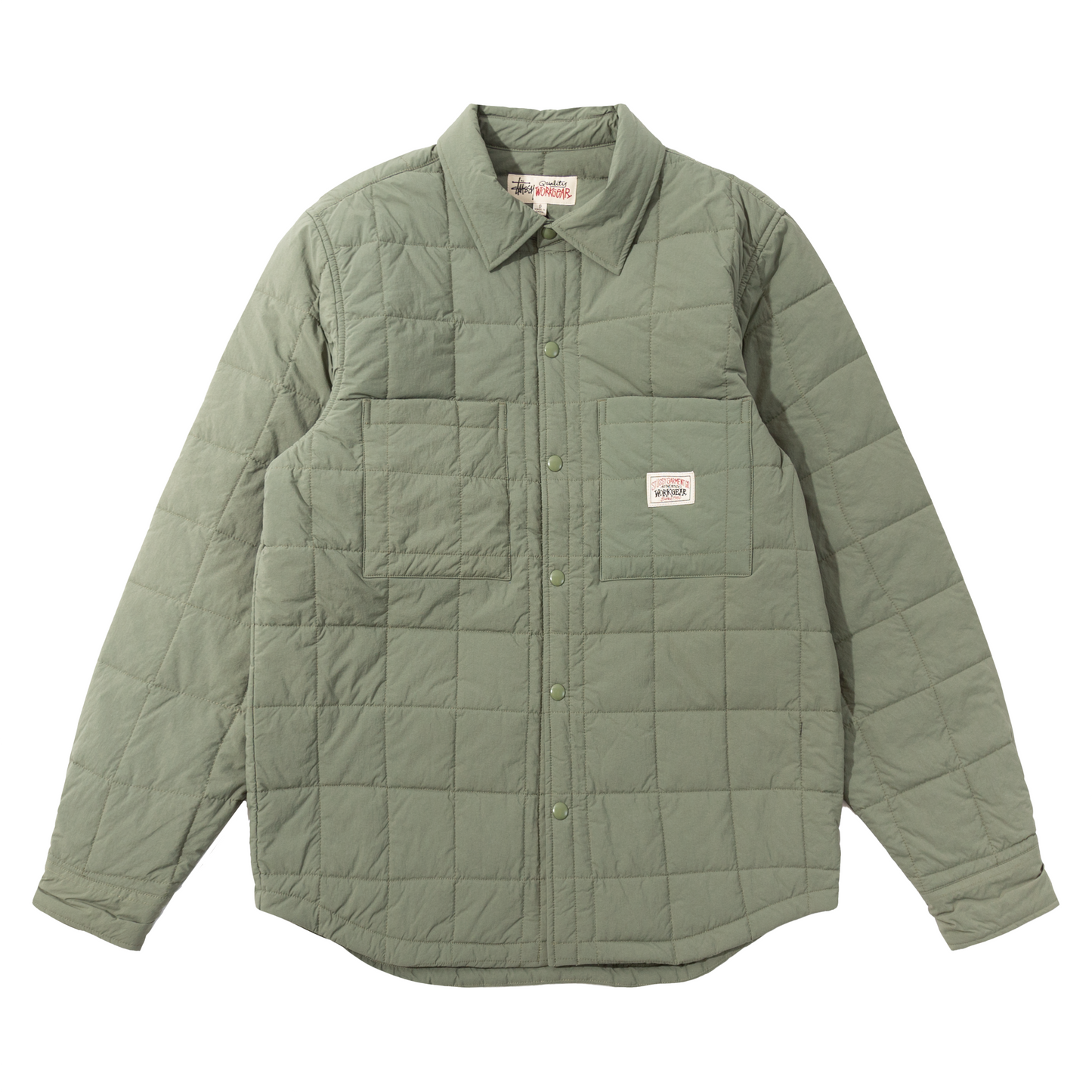 Stüssy Quilted Fatigue Shirt - Green
