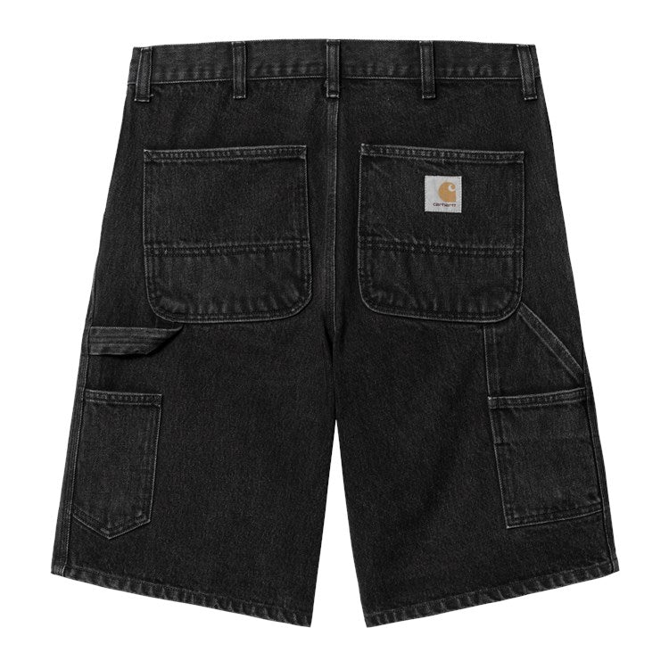 Carhartt WIP Single Knee Short - Black Stonewashed