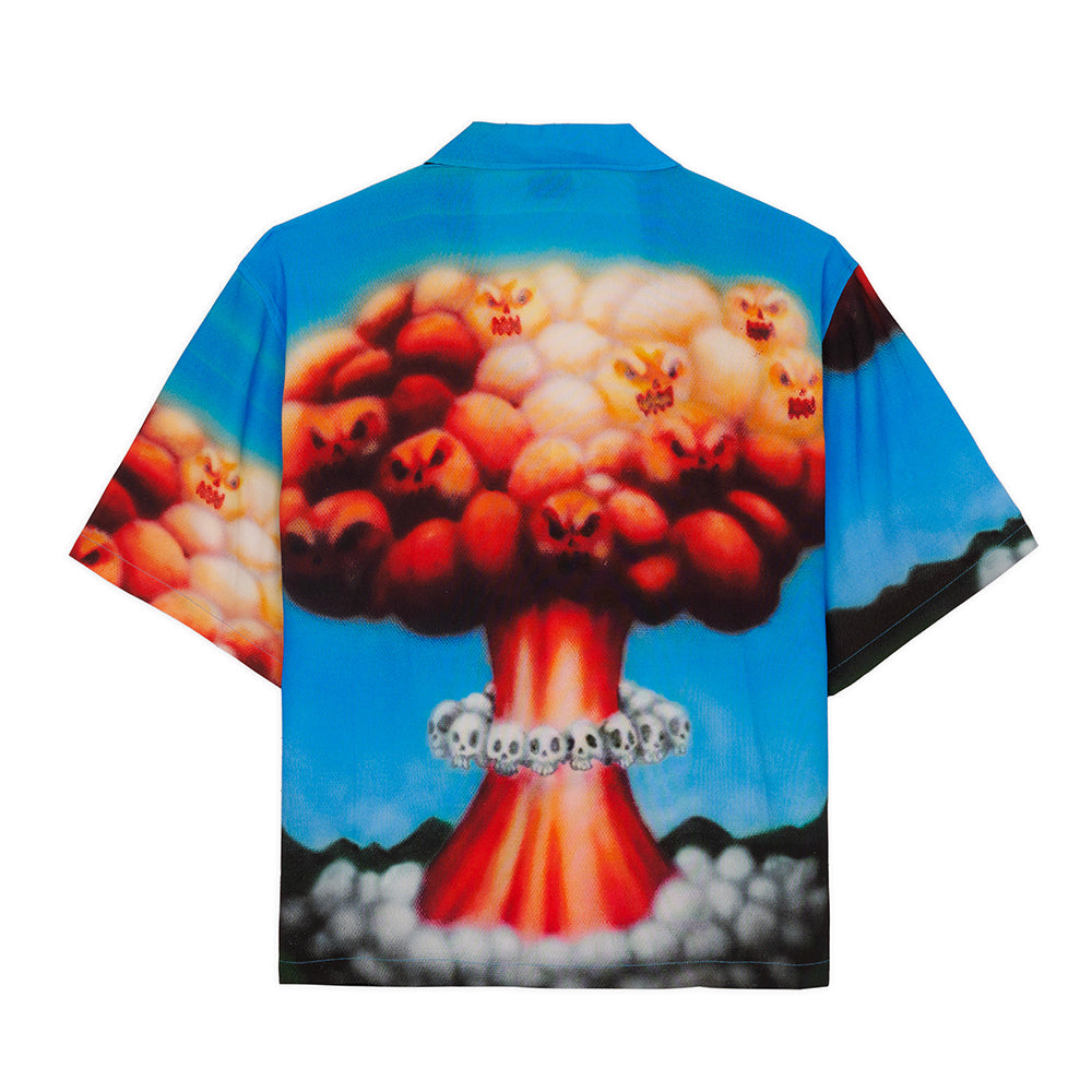 Brain Dead Explosion Button Down Shirt - Blue Multi