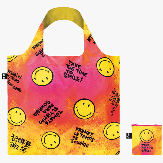 LOQI Smiley Take Time To Smile Recycled Bag