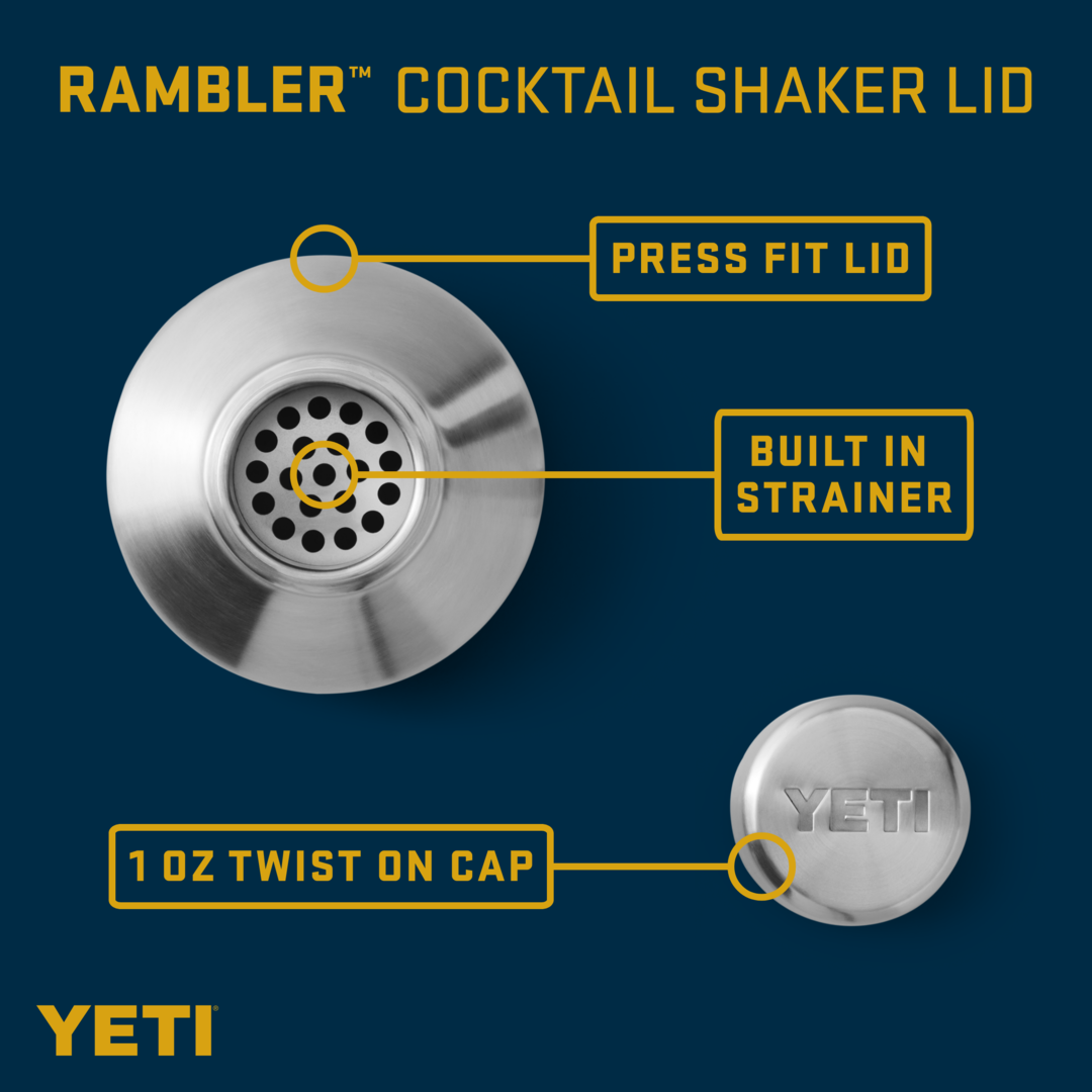 YETI Rambler Cocktail Shaker Lid - Stainless Steel