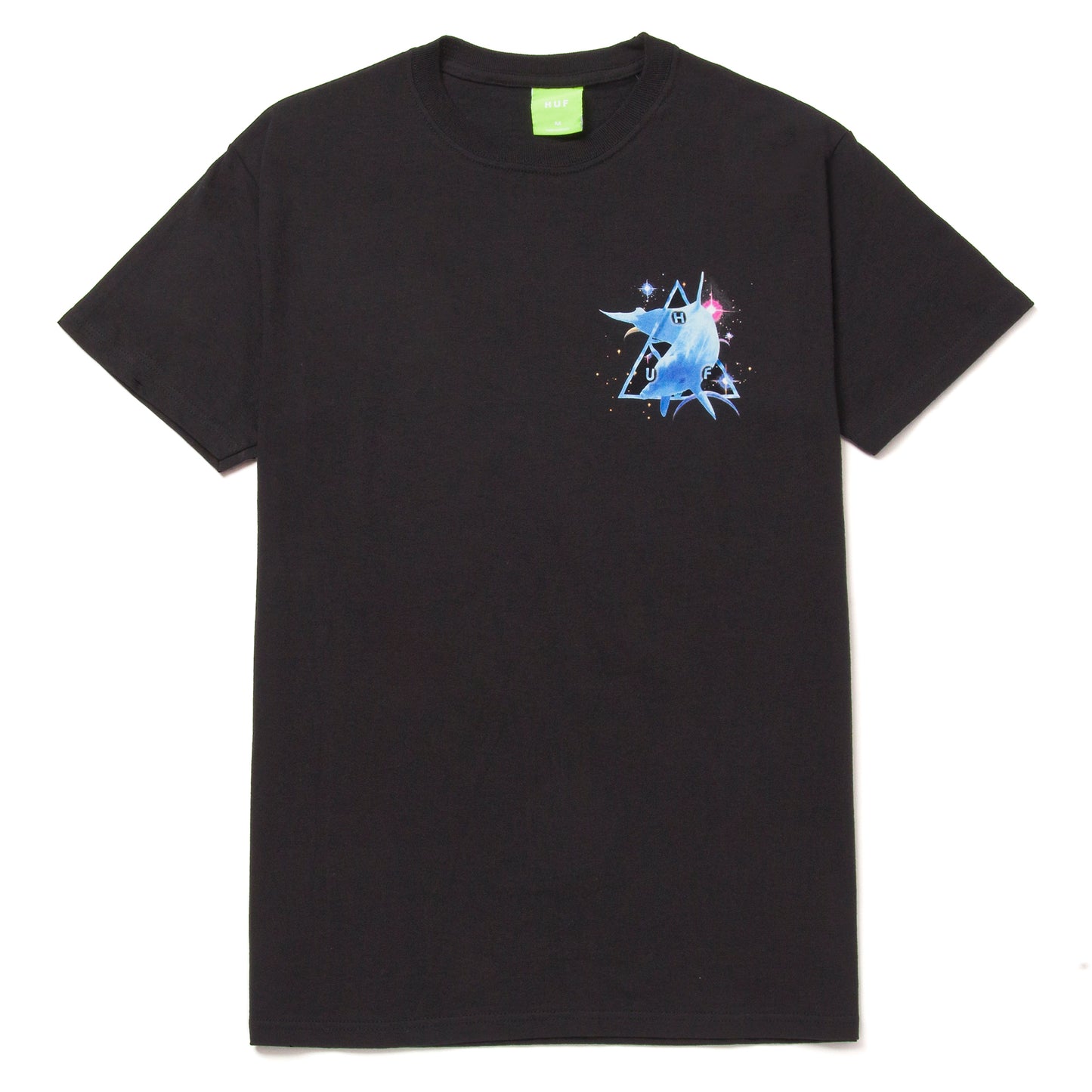 HUF Space Dolphins Washed T-Shirt - Black