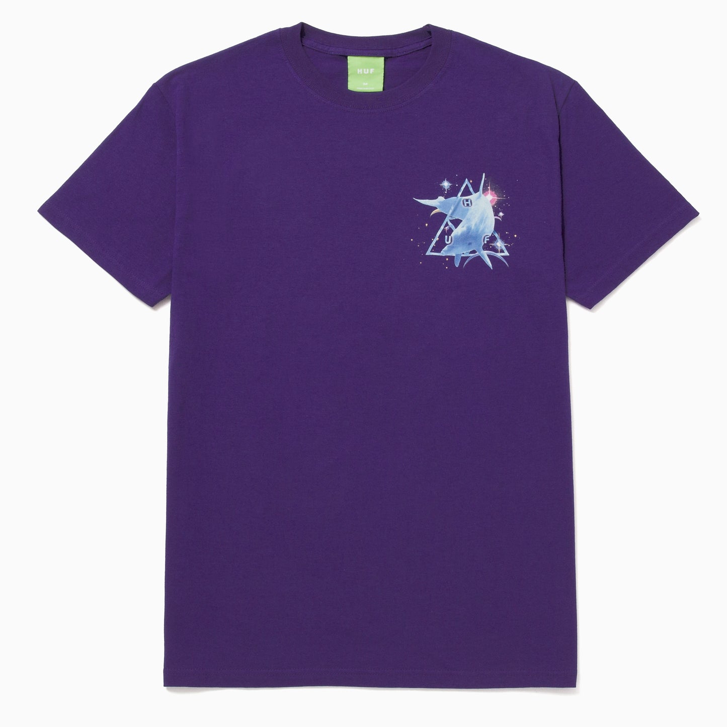 HUF Space Dolphins Washed T-Shirt - Purple