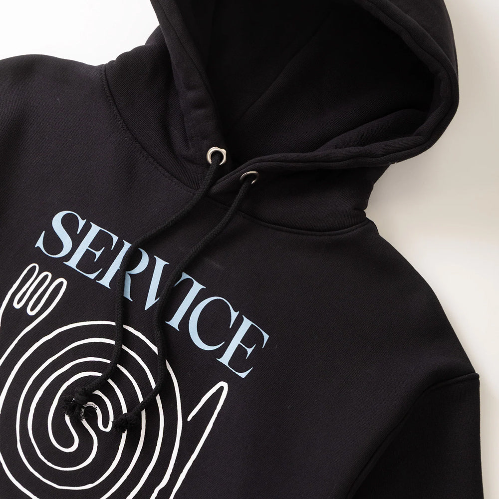 Service Works Spiral Hoodie - Black