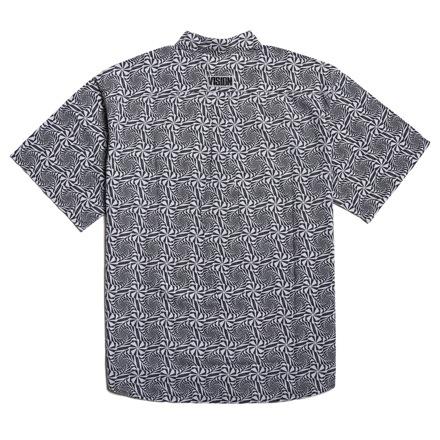 Visions Streetwear OG Spirals Button Down Shirt - Black
