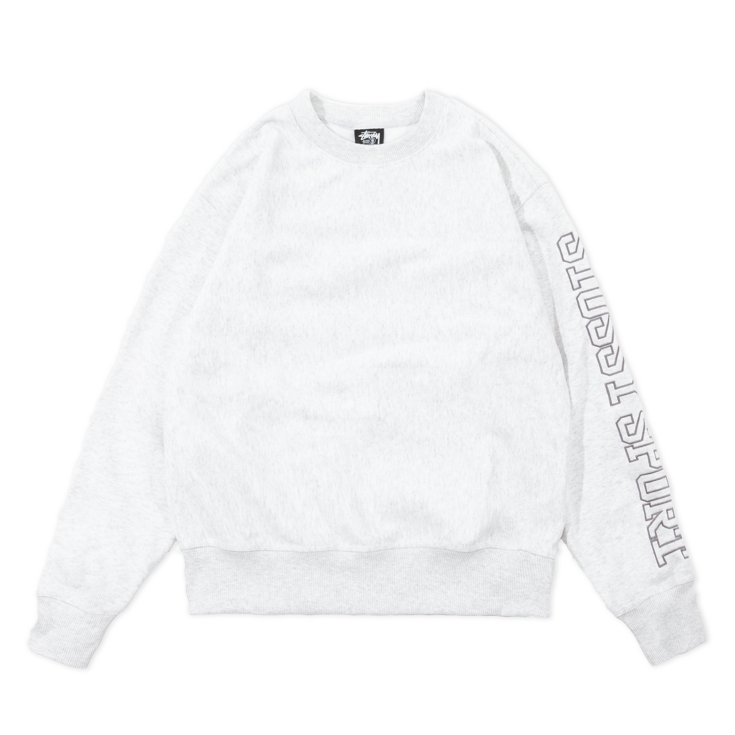 Stüssy Sport Applique Crew - Ash Heather