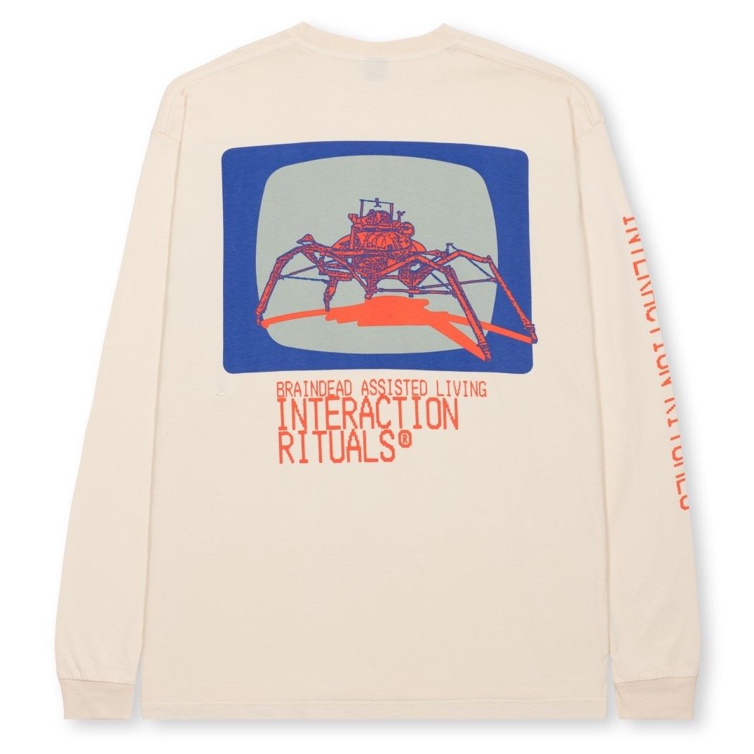 Brain Dead Interaction Rituals L/S T-Shirt - Natural