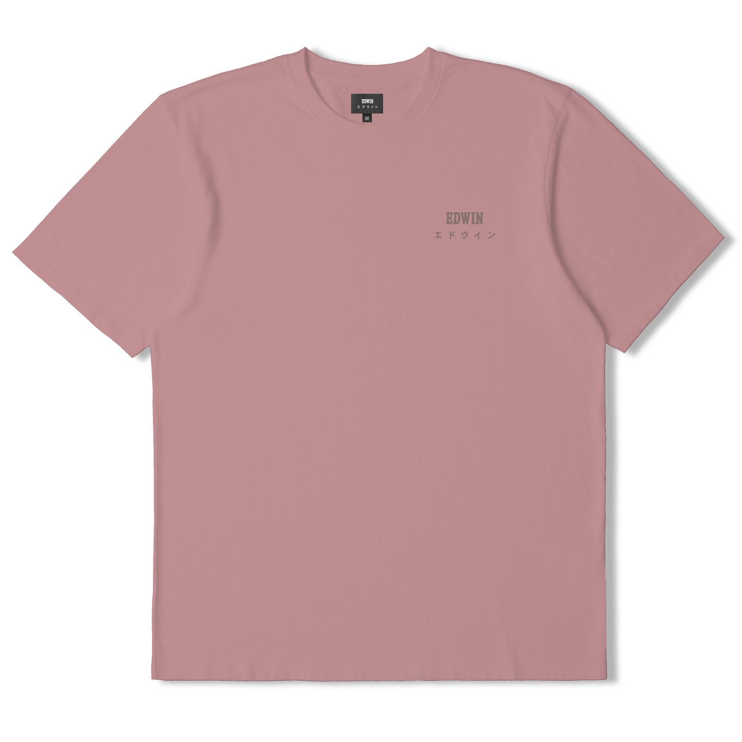 Edwin Logo Chest T-Shirt - Dusty Rose
