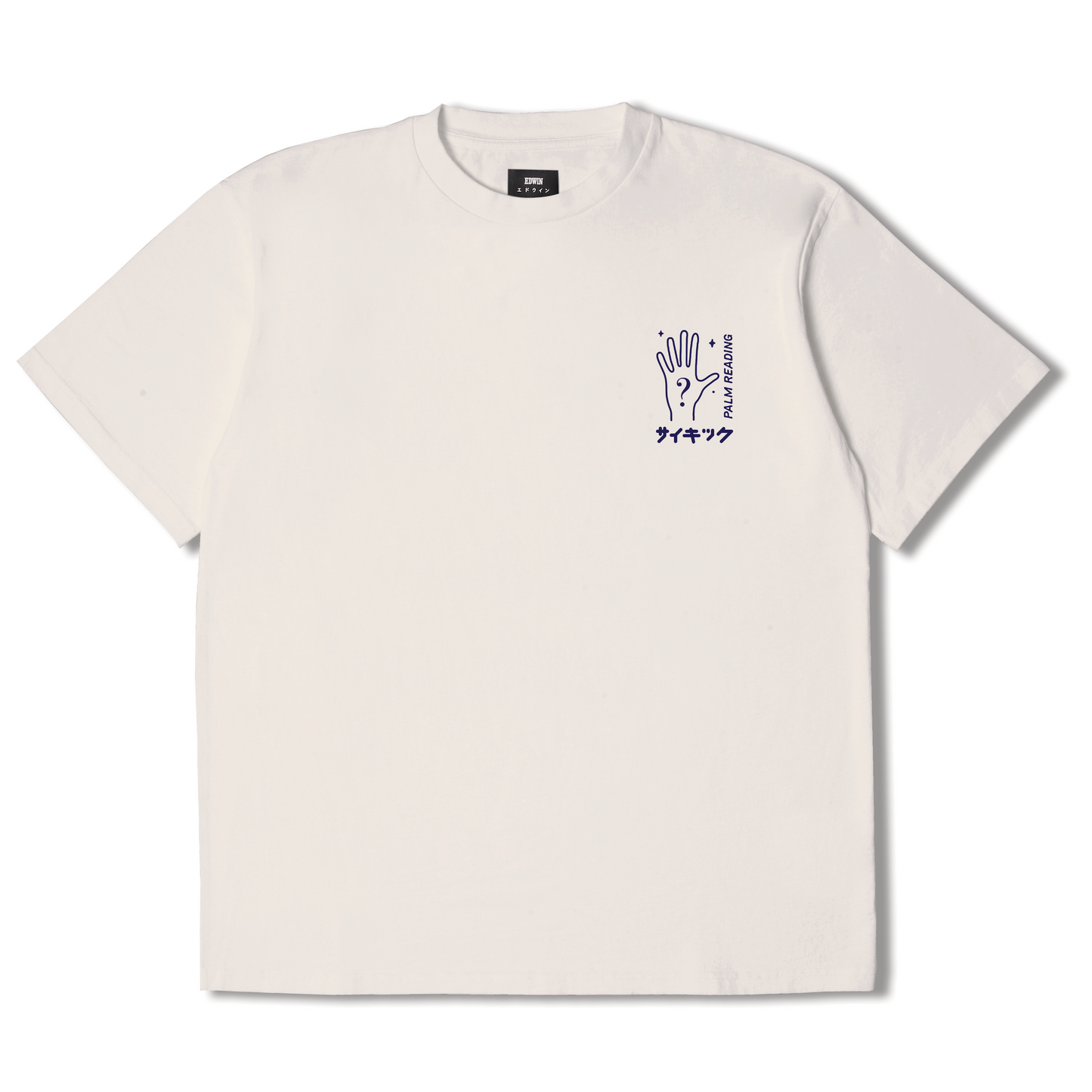 Edwin Psychic Ika T-Shirt - Whisper White