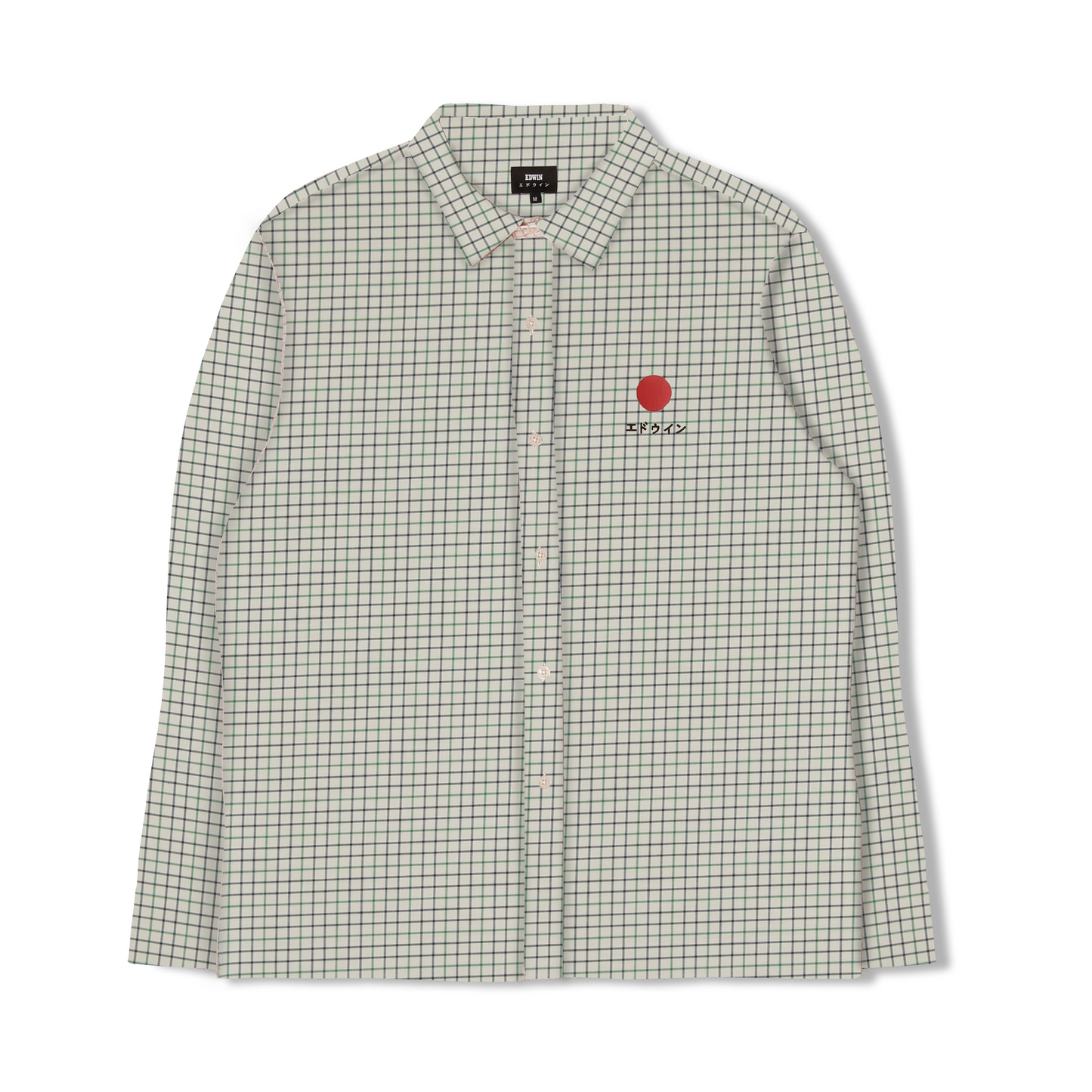 Edwin Red Dot Shirt - Fir Estate Blue