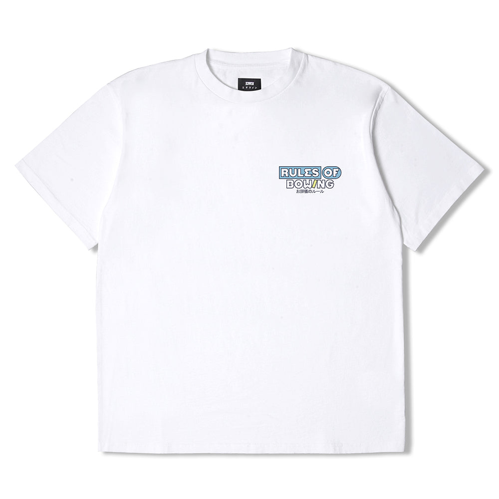 Edwin Rules Of Bowling T-Shirt - White