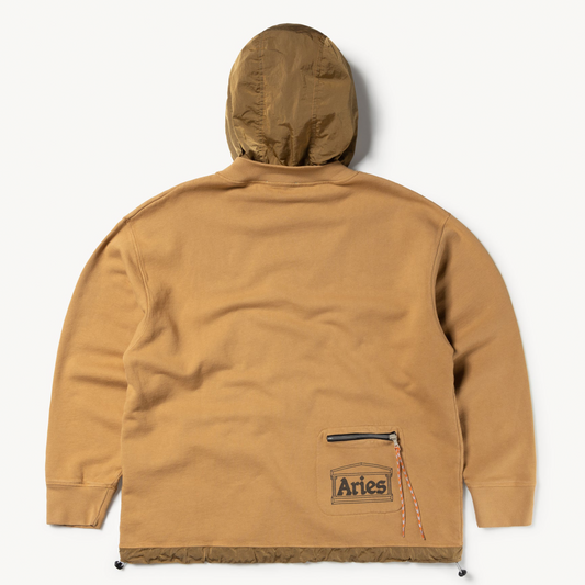 Aries Arise Nylon Hybrid Zip Through - Brown