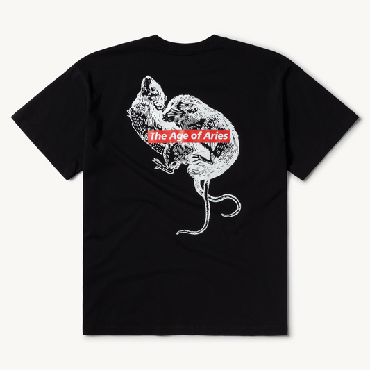 Aries Arise Love Rat T-Shirt - Black