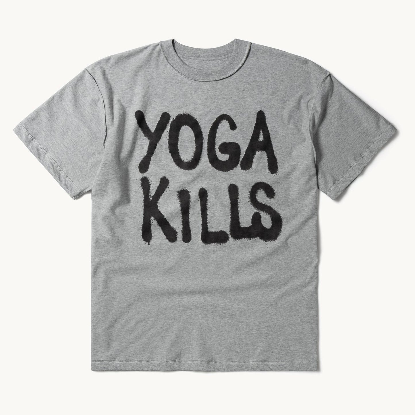 Aries Arise Yoga Kills T-Shirt - Grey Marl