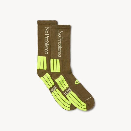 Aries Arise No Problemo Socks - Olive