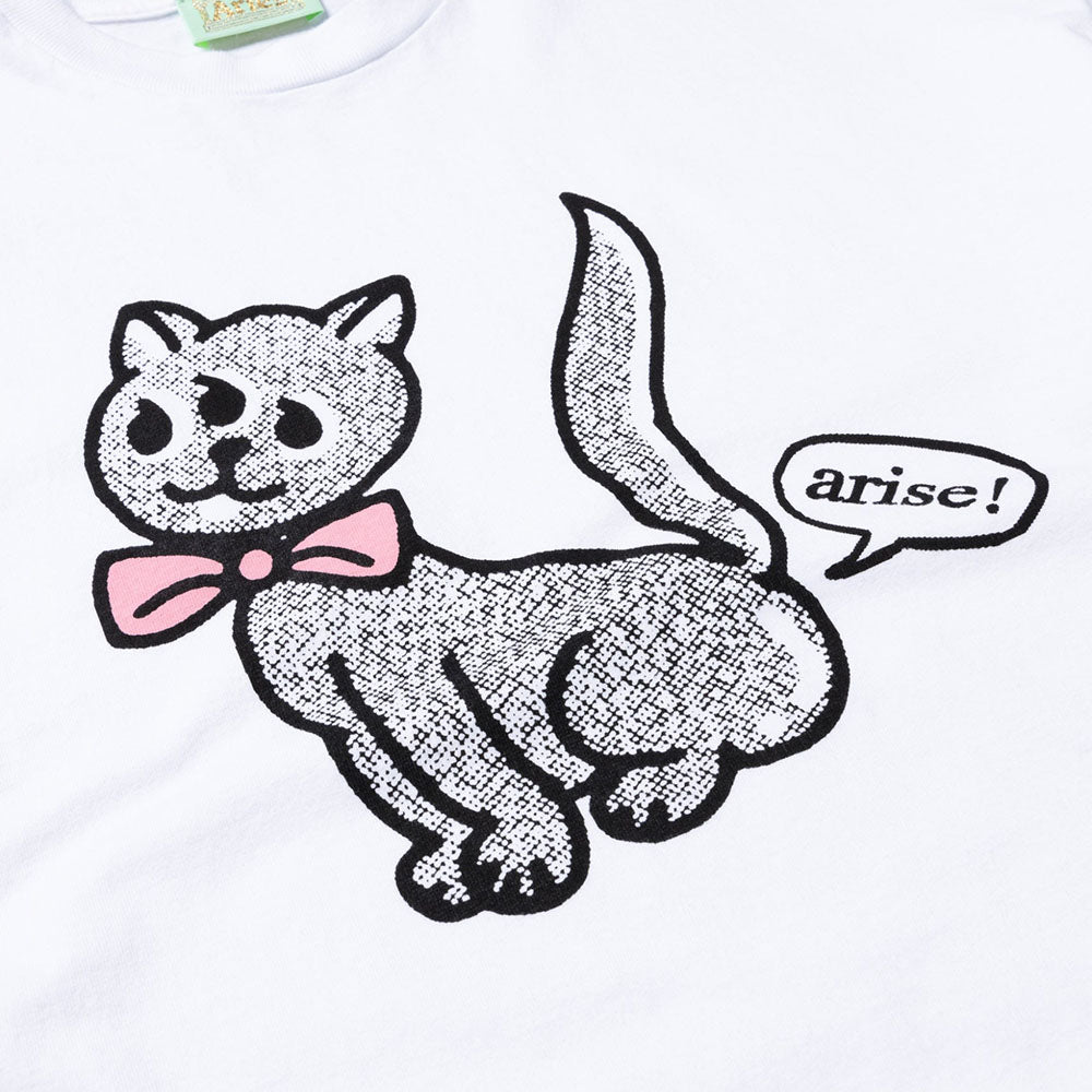 Aries Arise Tuatura Cat T-Shirt - White