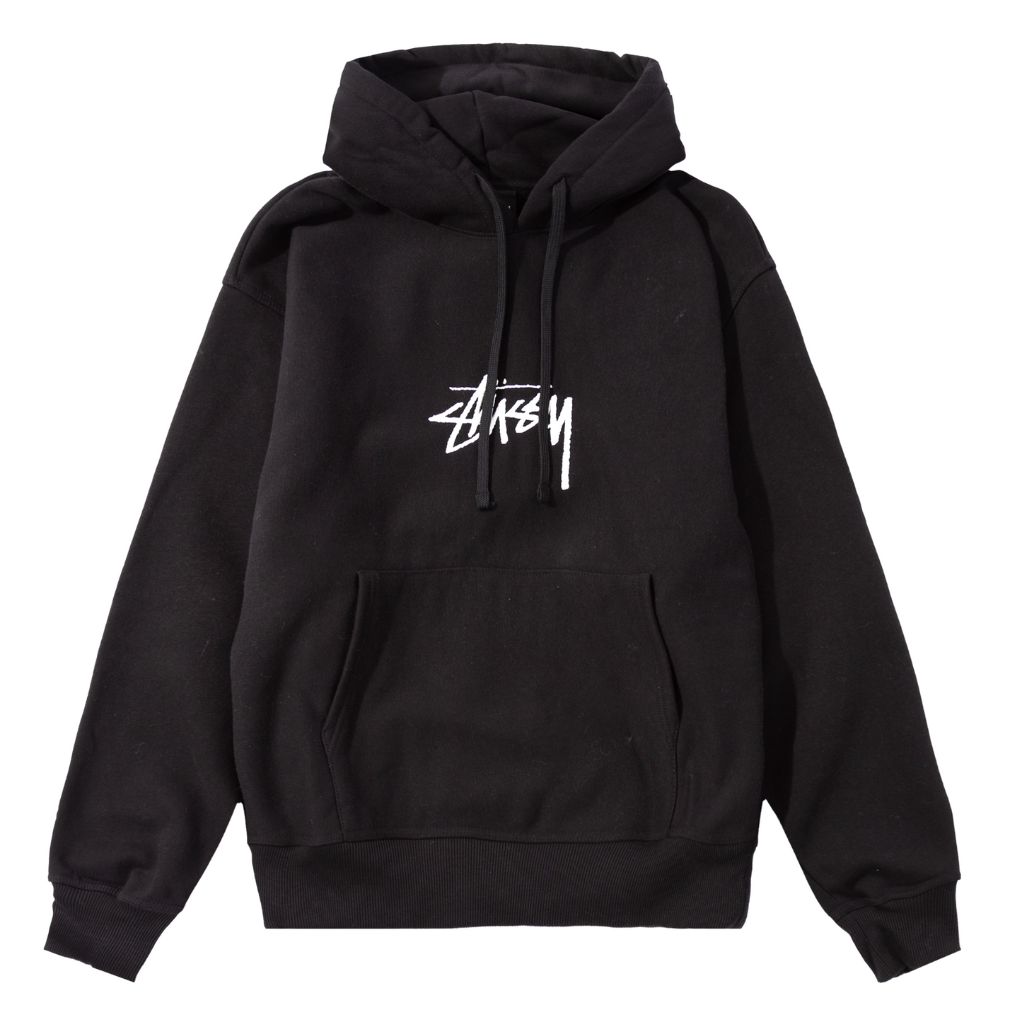Stüssy Stock Logo Applique Hoodie - Black