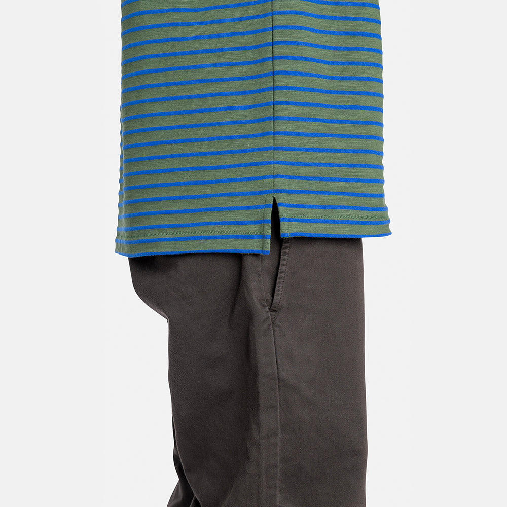 General Admission Striped Slub T-Shirt - Green