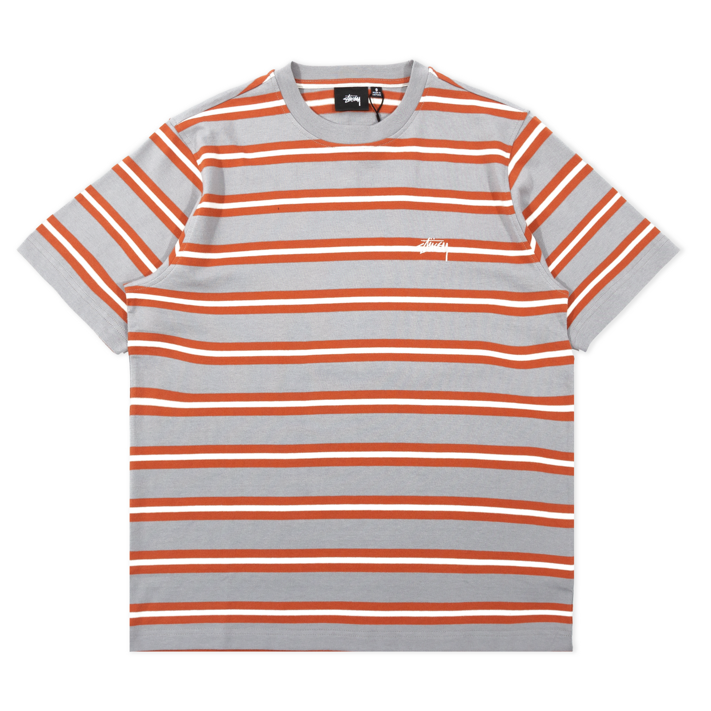 Stüssy Multi Stripe T-Shirt - Grey