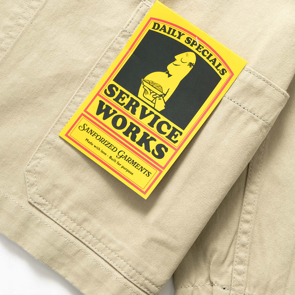 Service Works Drill Server Suit Jacket - Khaki
