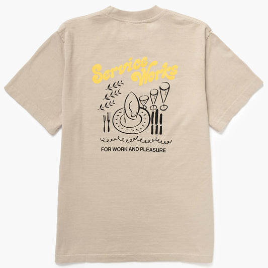 Service Works Work + Pleasure Tee - Stone