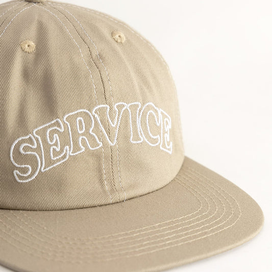 Service Works Arch Logo Contrast Stitch Cap - Bone