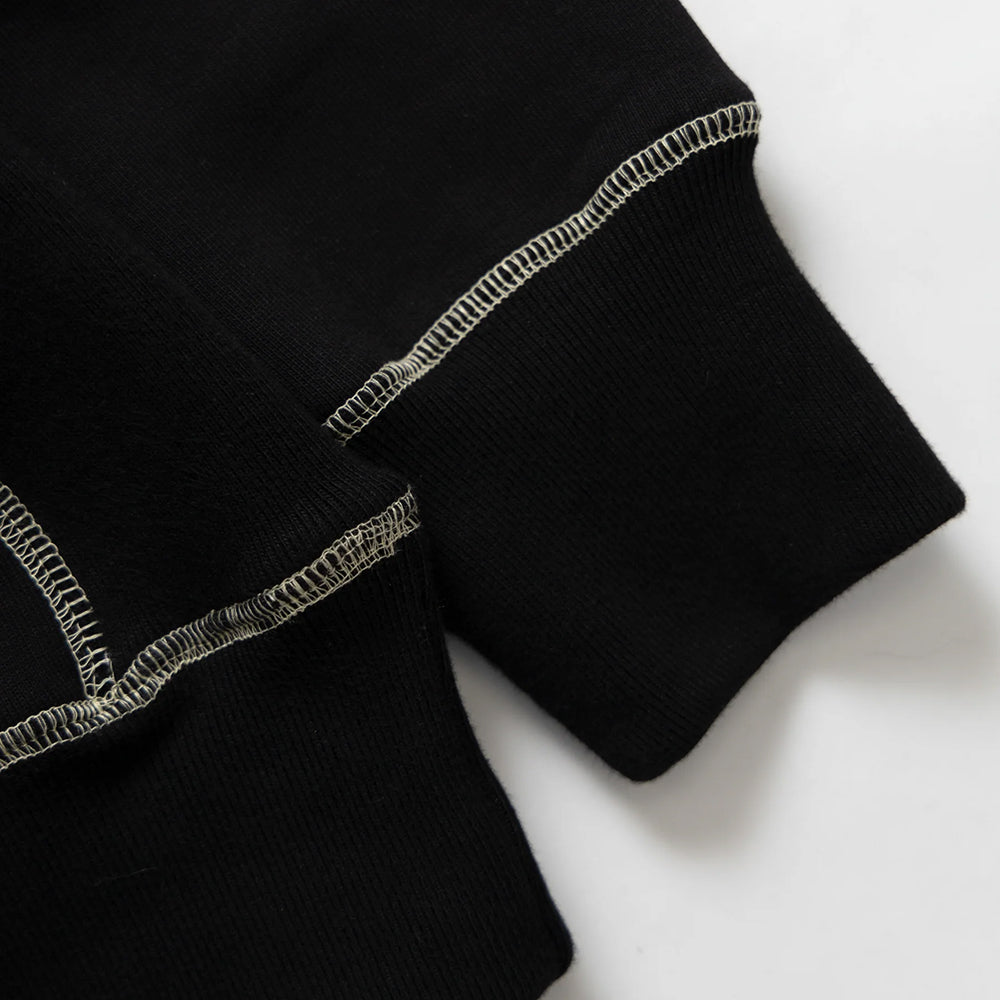 Service Works Contrast Stitch Hoodie - Black